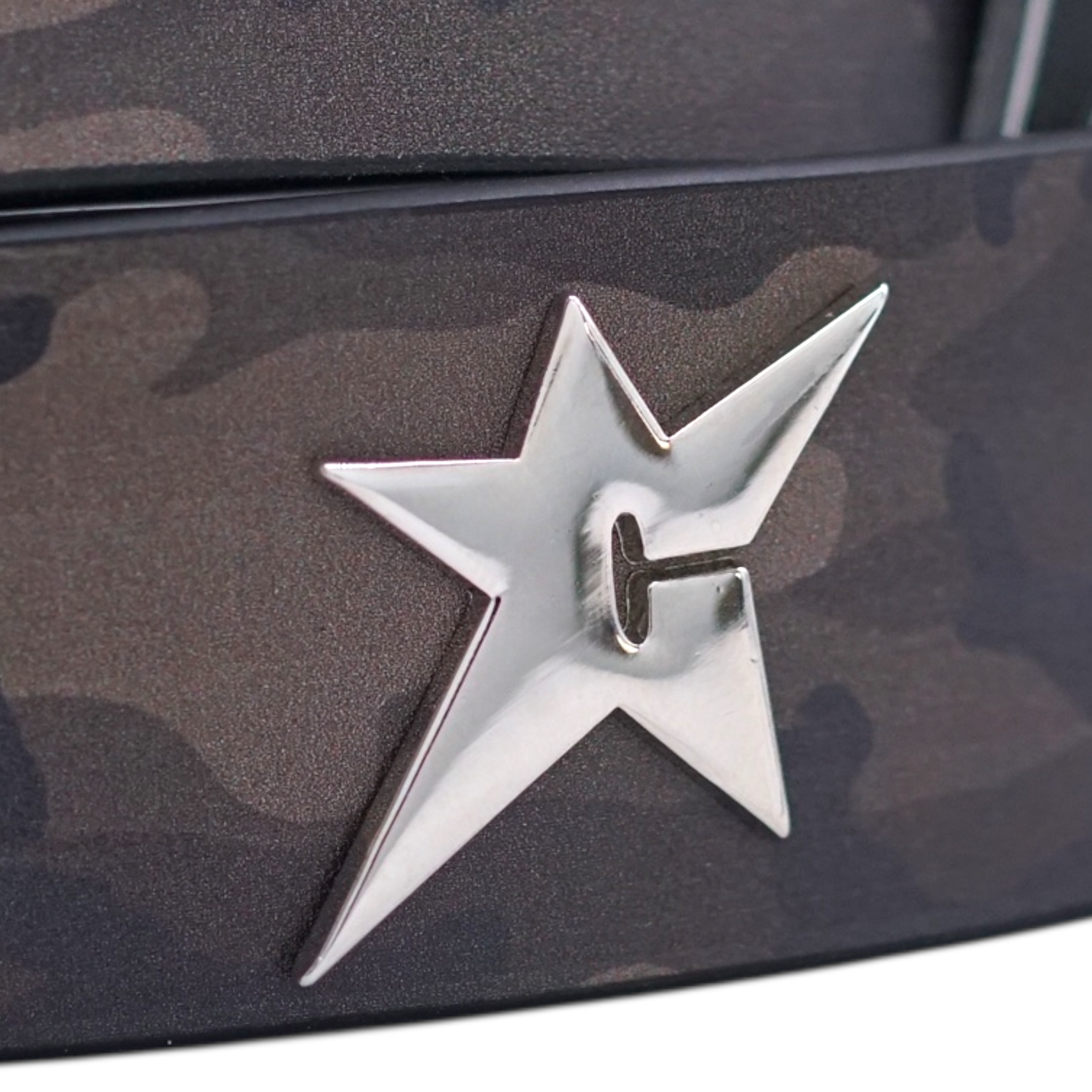 Riveted Leather Belt - Camo — Carpet Company